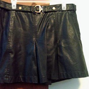 Black leather skirt size 12